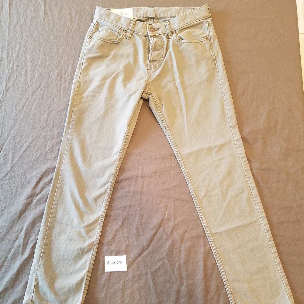 Hollister Slim Button Fly Jeans Gray